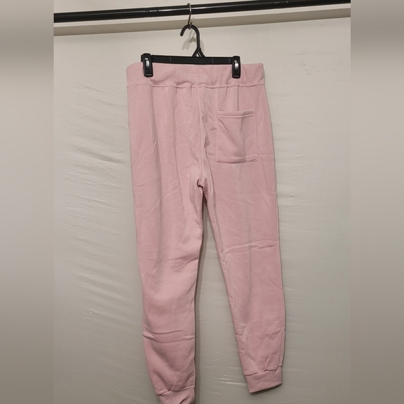 AEROPOSTALE NYC 87 Fleece Pastel Pink Sweatpants Joggers Size L - Picture 2 of 9